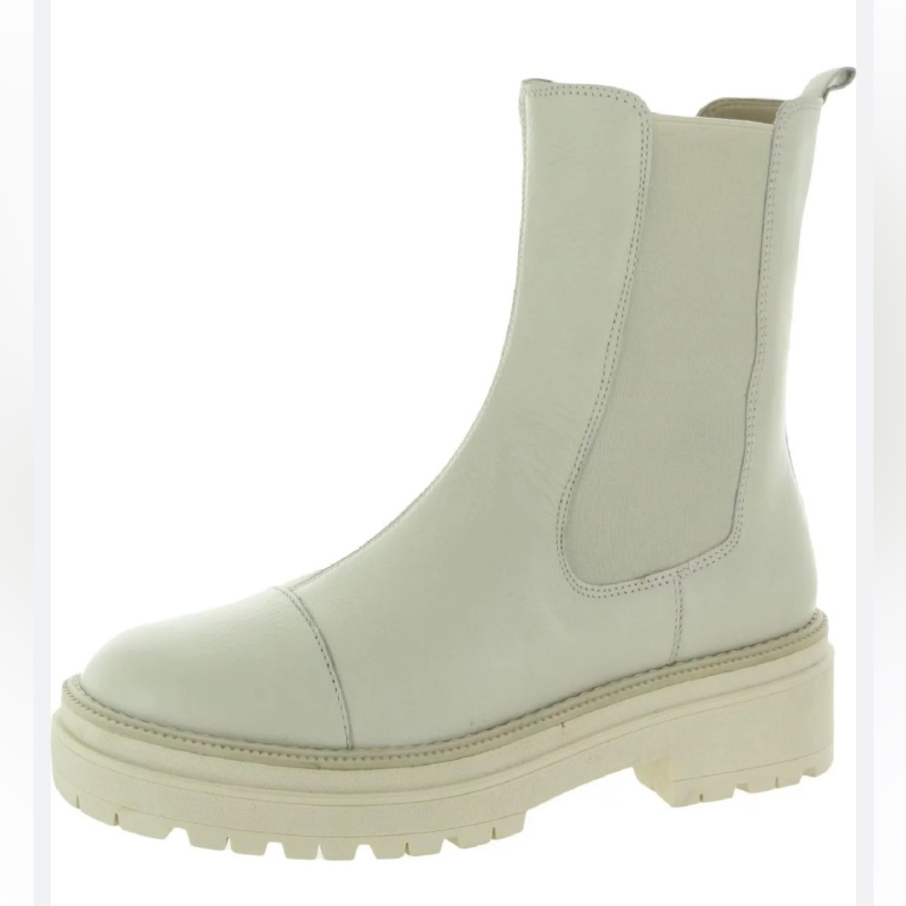SAM Edelman Wellington Leather Lug Sole Chelsea boots